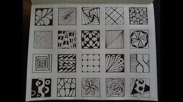 1001 Easy tangle patterns #1