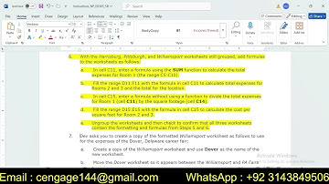 Excel Module 5 SAM Project B | Clarion University | NP_EX365_5B