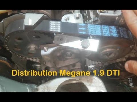 Renault Mégane 1.9 DTI. Changement Courroie de Distribution. - YouTube