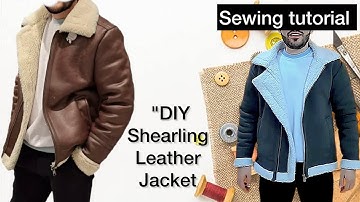 "Step-by-Step Guide to Making a Cozy Shearling Jacket | sewing shearling jacket |