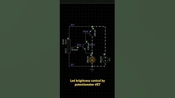LED brightness controller circuit #LED #potentiometer #LED dimmer using potentiometer