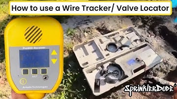 How to use a wire tracker / valve locator