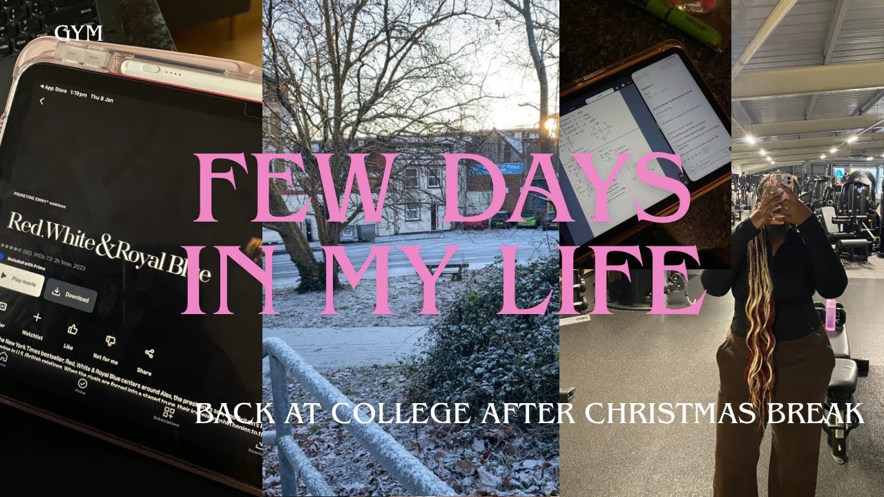 few days in my life as a sixth form college student💌📚