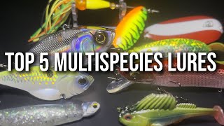 Top 5 MULTISPECIES Fishing Lures! (FRESHWATER) 