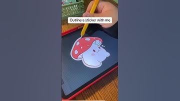 Drawing a cute mushroom sticker #procreate #smallbiz #stickers #art #stickerart