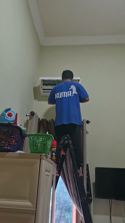 AC midea kedap kedip indikator RUN