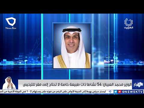 الوزير محمد العيبان 54 نشاطا ذات طبيعة خاصة لا تحتاج إلى مقر للترخيص