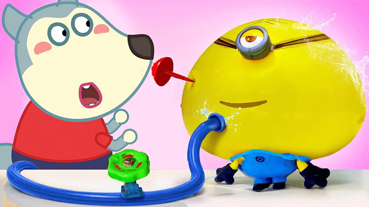 Cool Science Experiments with inflatable toys🐺 Funny Stories for Kids  @LYCAN1-d2g thumbnail