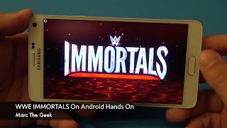 WWE IMMORTALS on Android Hands On screenshot 2