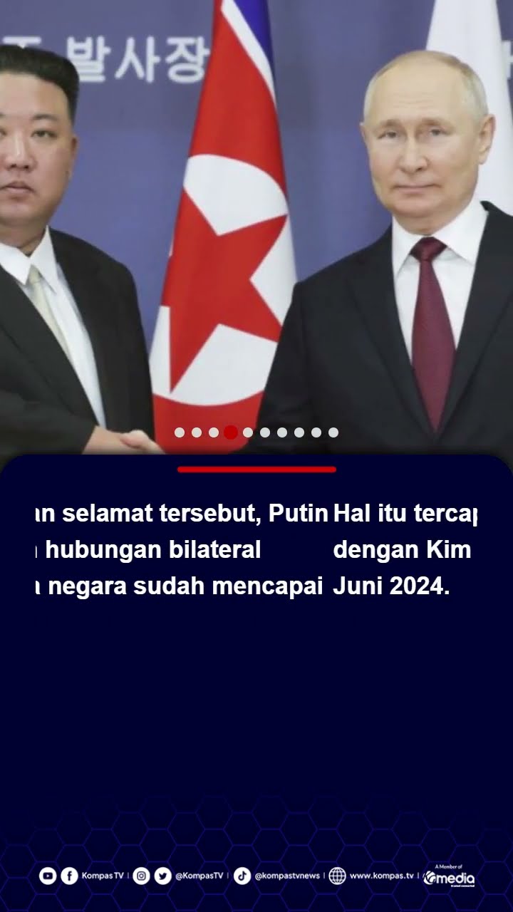 Putin Kirim Ucapan Selamat Tahun Baru ke  Kim Jong Un, Janjikan Hubungan Makin Mesra di 2025 #putin