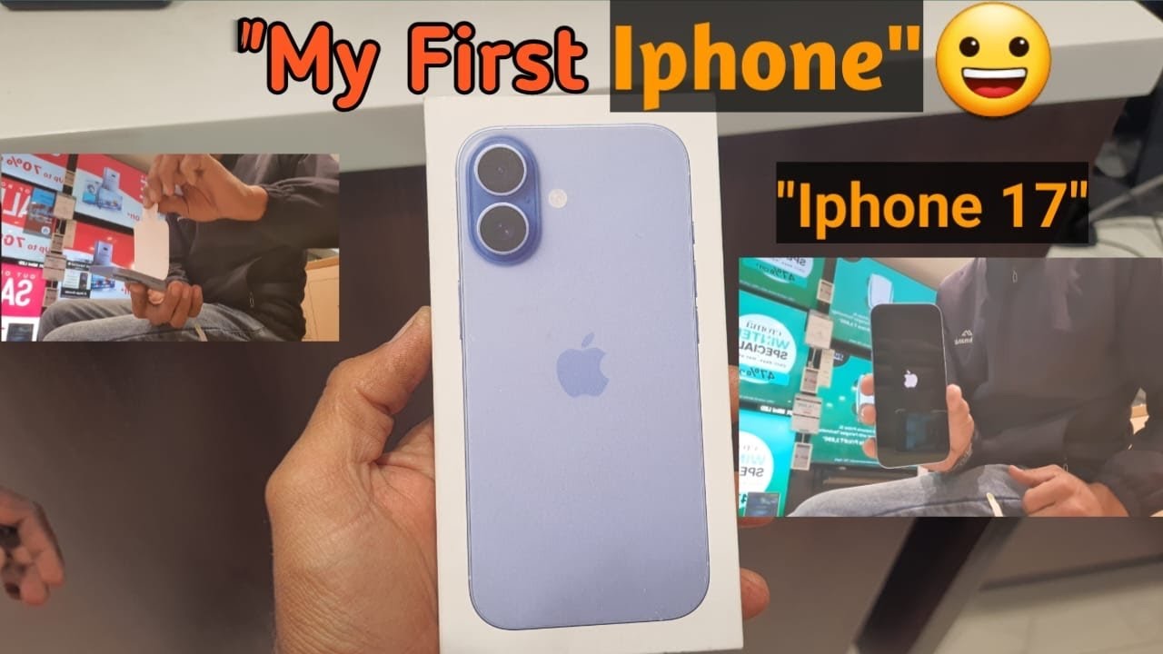 “My First IPhone Unboxing“😊✨  #iphone #iphone17