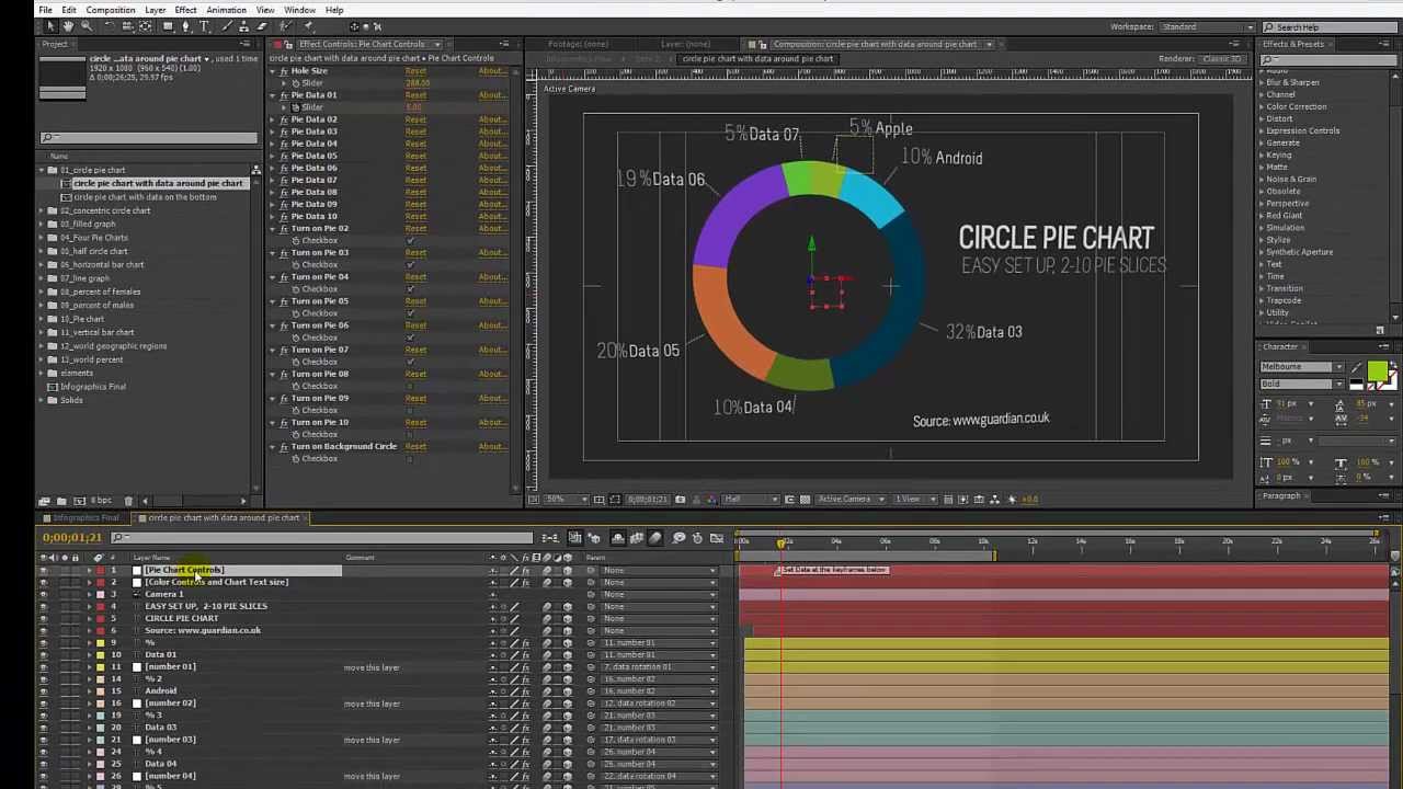 Pie Chart In After Effects