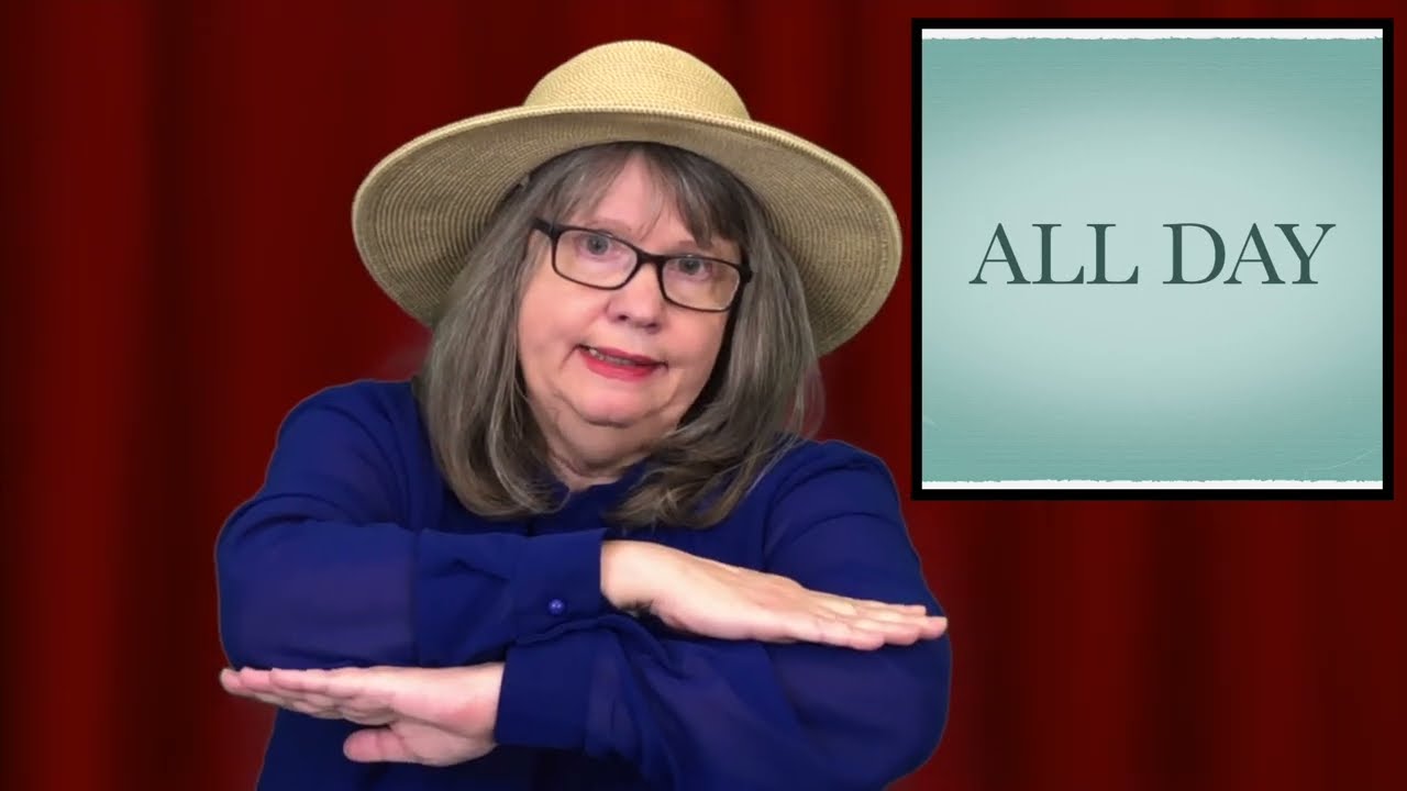 “I worked all day today..” — ASL Word Of The Day: Sentence Building — Sentence 11