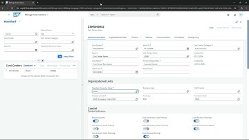 EasyInput - Training 05 - 01 RF Script SAP Fiori - Cost Center Creation 2/2