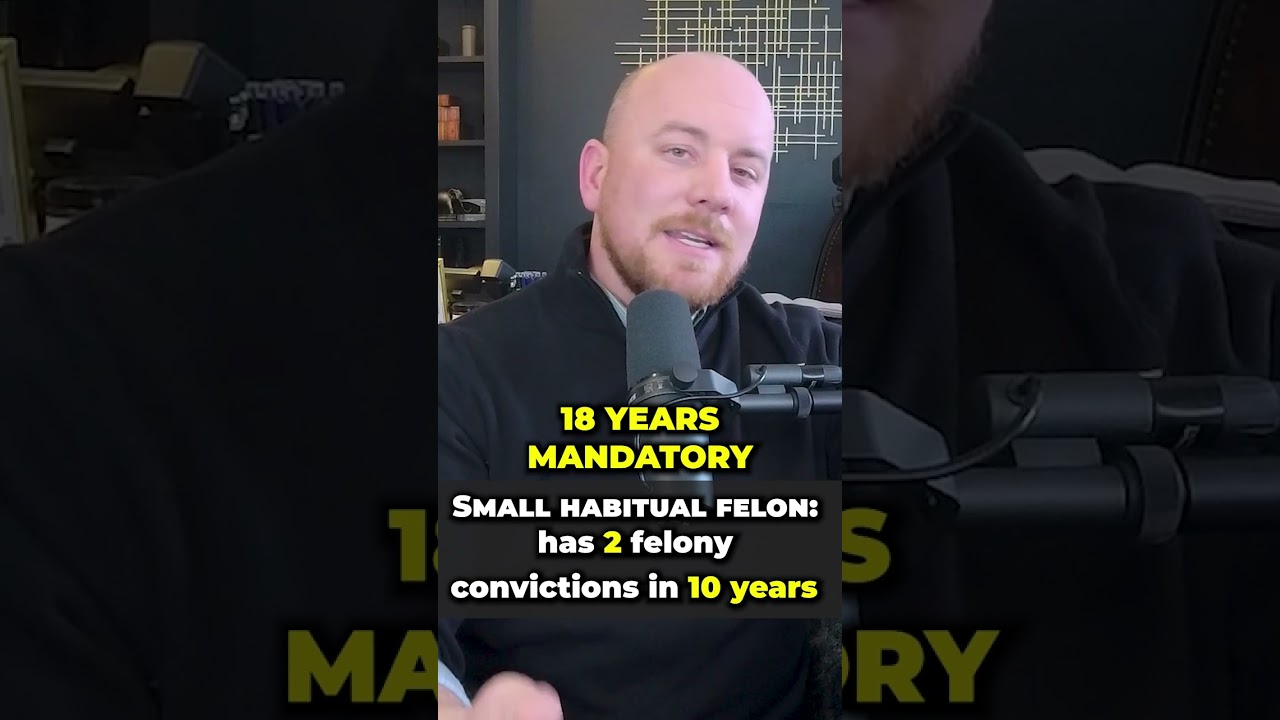 Colorado has a Habitual Criminal Law that mandates sentencing for certain felony conditions #shorts
