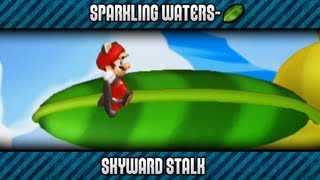 New Super Mario Bros. U 100% - Sparkling Waters-Leaf: Skyward Stalk