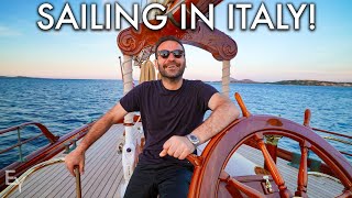 Sailing a 180 Foot Iconic Sailboat in ITALY!