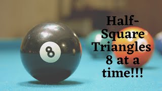 Half-Square Triangles: 8 at a time
