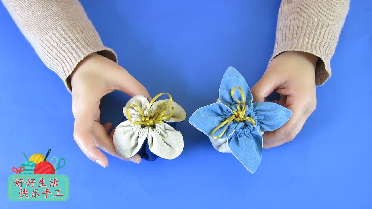 可爱的柿子包 布包  抽绳袋 手作教學#DIY快乐手工