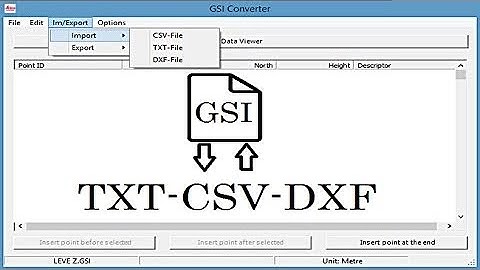 GSI File to Excel File and Excel to GSI