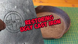 Griswold Cast Iron Pan Restoration!