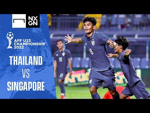 AFF U23 Championship 2022 | Thailand  vs Singapore Highlights