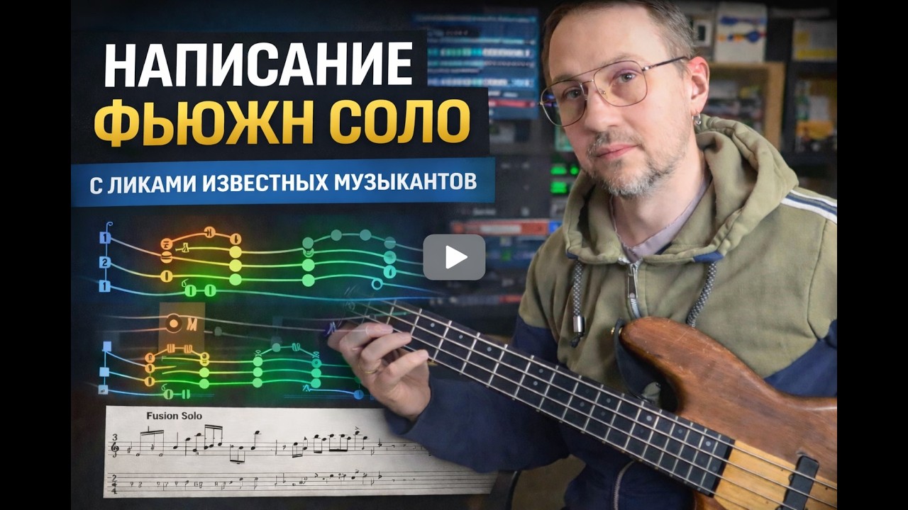 Написание соло используя фразы  Hadrien Feraud, Federico Malaman, Антон Давидянц