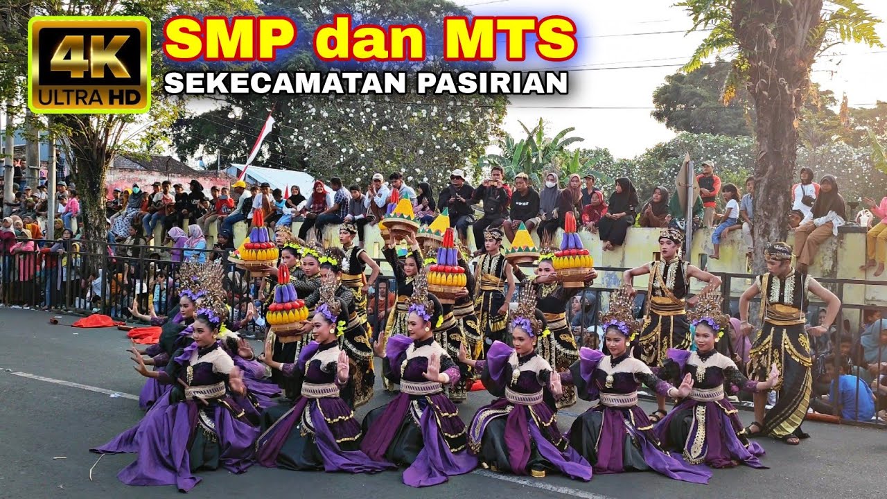 KARNAVAL LUMAJANG HUT RI 78 SENDRATARI KIPRAH SANG KIRANA SMP MTS SEKECAMATAN PASIRIAN