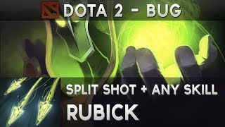 DOTA2 BUG: Rubick and skill Split Shot (Medusa)