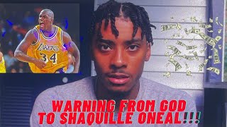 Warning from The Lord Jesus Christ to Shaq (READ DESCRIPTION)