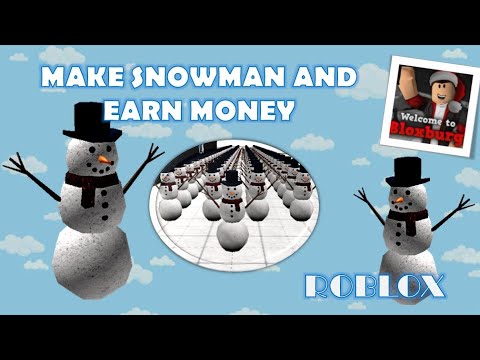 Make Snowman And Earn Money In Bloxburg Christmas Update Roblox Youtube - snowman roblox t shirt design