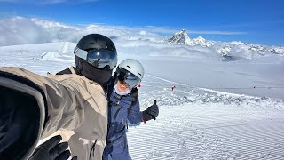 我们在4000米，夏季滑雪！Cervinia Zermatt Summer Skiing