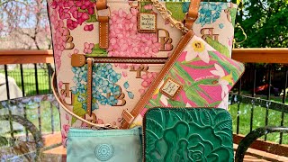 Switching Bags:Dooney & Bourke Nylon Large Pocket Satchel to Dooney & Bourke Hydrangea Shopper