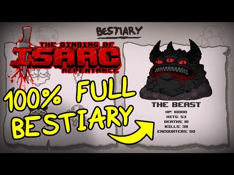 100% Full Bestiary (Repentance) - The Binding of Isaaac: Repentance