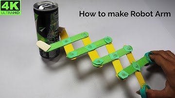 How to Make a Robotic Scissor Arm from Popsicle Sticks || DIY Robotic Scissor Arm