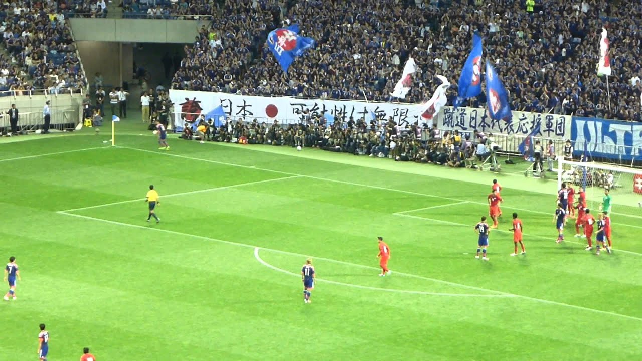 日本vsシンガポール前半fk Ck Youtube