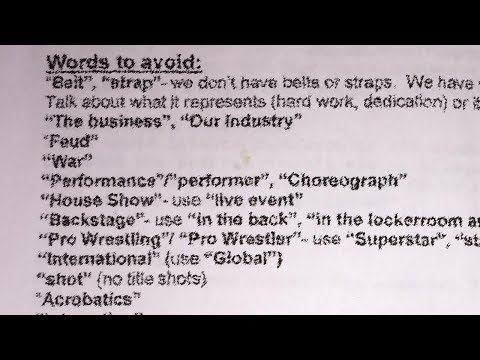 Jerry Lawler talks about banned words and terms in the WWE