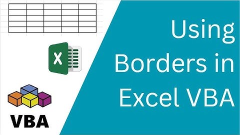 Using Borders in Excel VBA