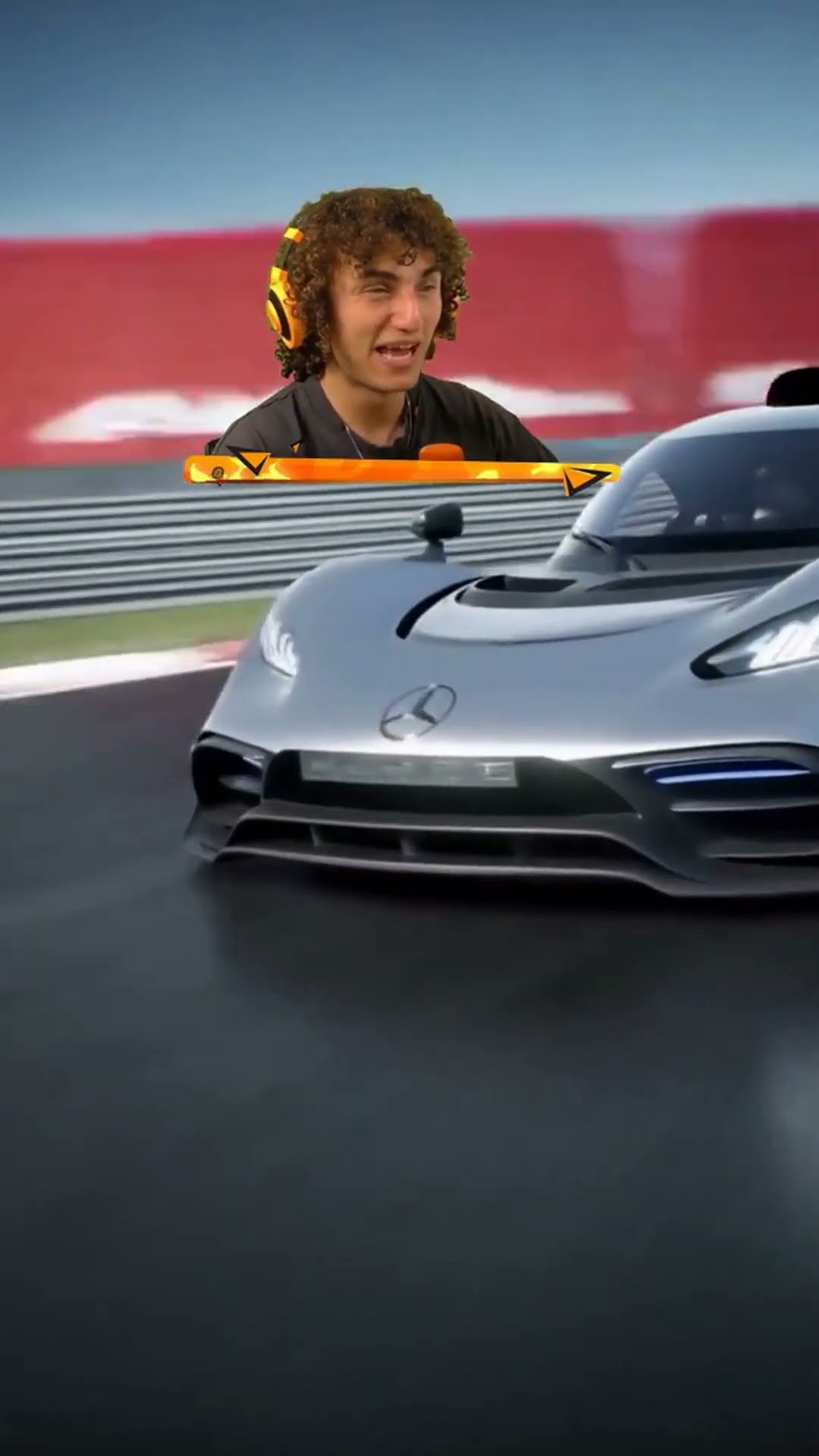Mercedes AMG Drifting BACKWARDS on Race Track!