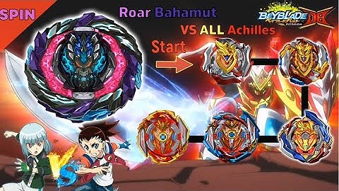 베이블레이드 버스트 다이너마이트 DB 로어 바하무트 VS 올 아킬레스 ベイブレードバーストDB Beyblade Burst DB 【Roar Bahamut VS ALL Achilles】