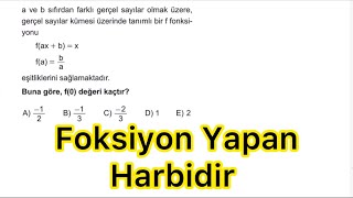 Fonksiyon Soruları Üzerine Çalışma - Grade 12 Math