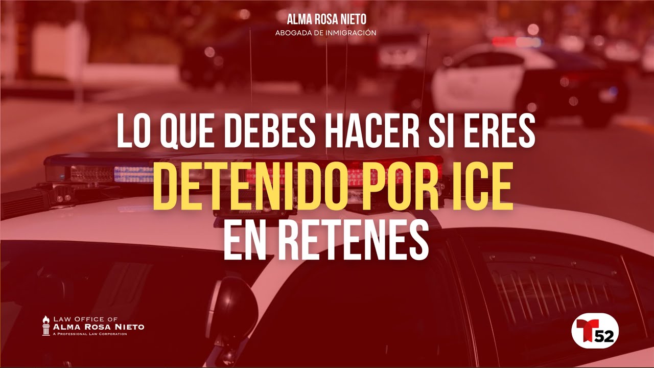 Lo que debes hacer si eres detenido por ice en retenes - YouTube
