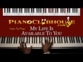 How to play "MY LIFE IS AVAILABLE TO YOU" (Potters House MC) gospel piano tutorial