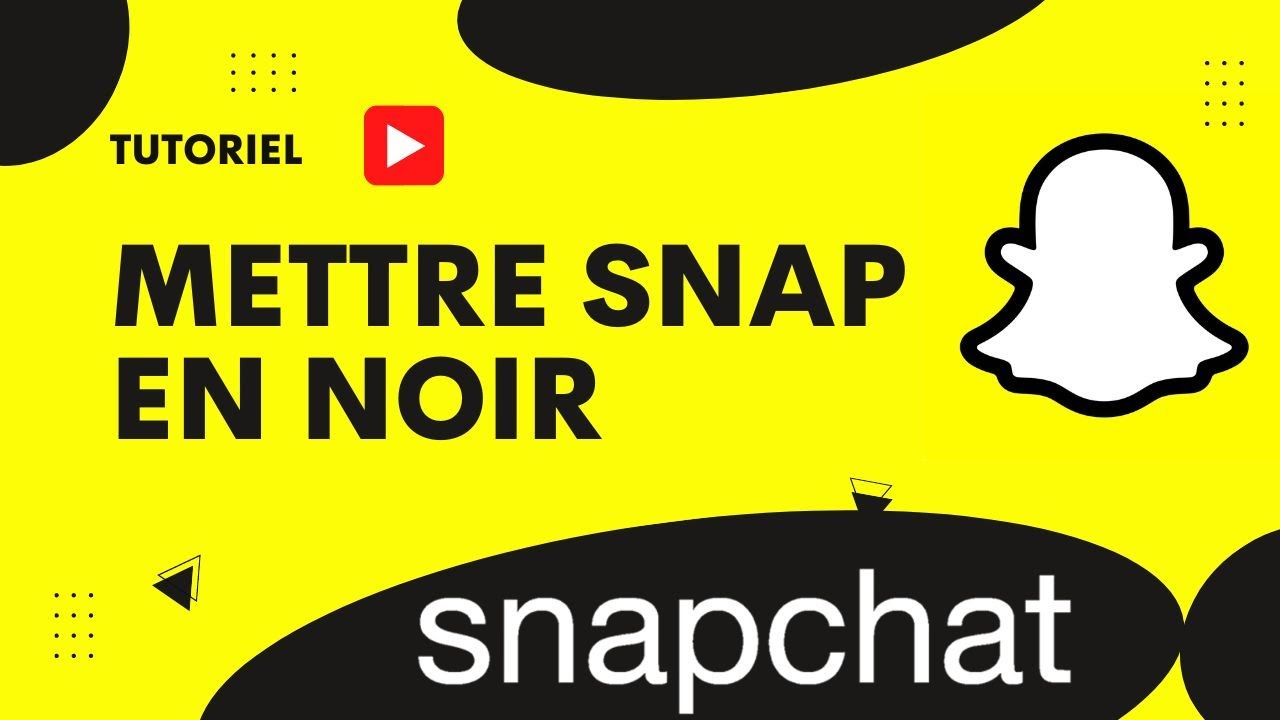Comment mettre Snapchat en noir - YouTube