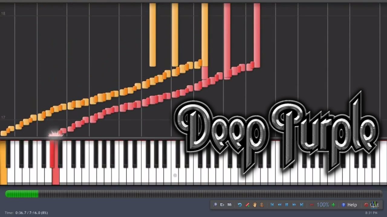 Deep purple - Lazy - Piano solo - Piano tutorial - YouTube