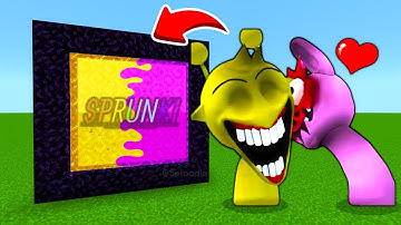 How To Make A Portal To The SIMON x PINKI Horror SPRUNKI Dimension in Minecraft PE