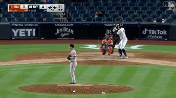 Aaron Judge 3 run homerun vs Orioles