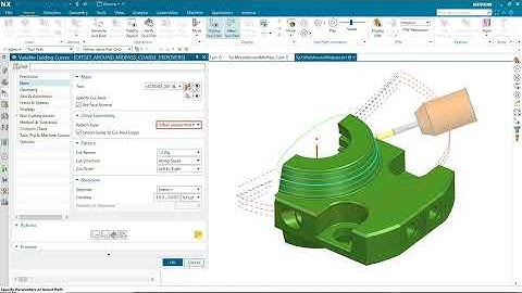 Guiding Curves Mid Pass Patterns in NX CAM