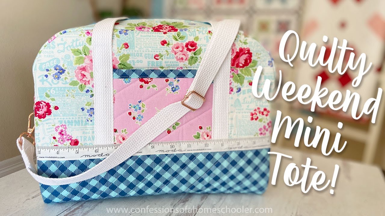 ★TOUT Y EST★ RIANEE QUILT Mini Flap Quilt Bag HO1A3A62 Quilty Weekend Zipper Tote Mini - YouTube