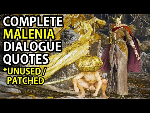 ELDEN RING - MALENIA COMPLETE DIALOGUE QUOTES (SECRET DIALOGUE, UNUSED &  PATCHED) 